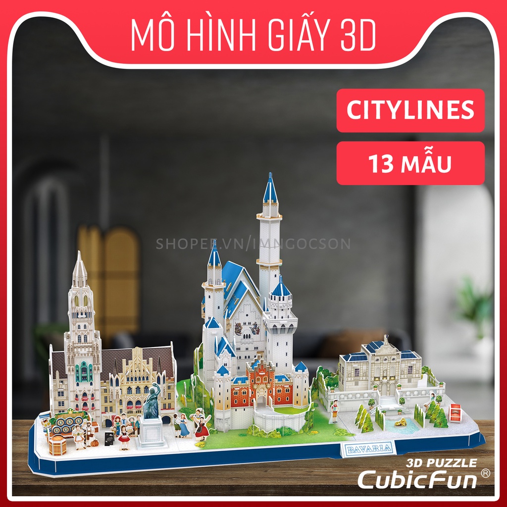 Mô hình lắp ghép giấy 3D CubicFun - Mô hình thành phố CityLines Series