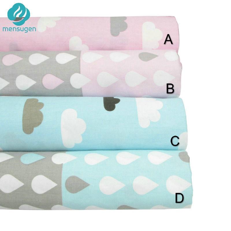 Mây Mưa Vải Cotton Cho Bé Chăn Ga Gối, Kain DIY Vải Cho Mọi Dự Án