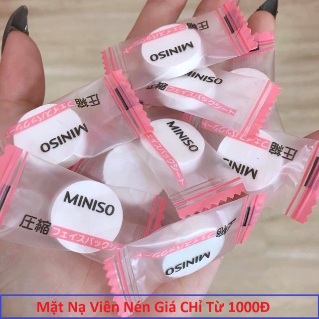 Combo 10 Mặt nạ dạng viên nén MINISO JAPAN