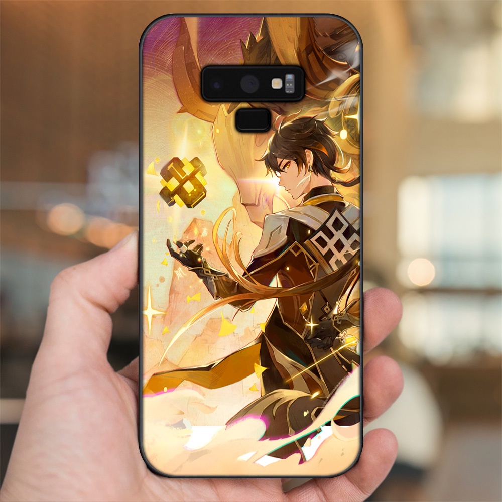Ốp lưng Samsung Note 9 viền đen in hình Zhongli Genshin Impact