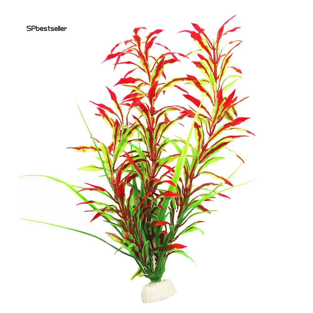 Cây cỏ nhân tạo bằng nhựa trang trí bể cá