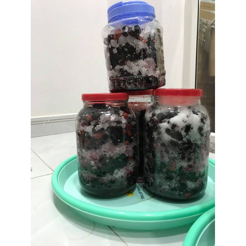 Dâu tằm ngâm đường phèn 1 kg, dâu tằm đà lạt ngâm đường.