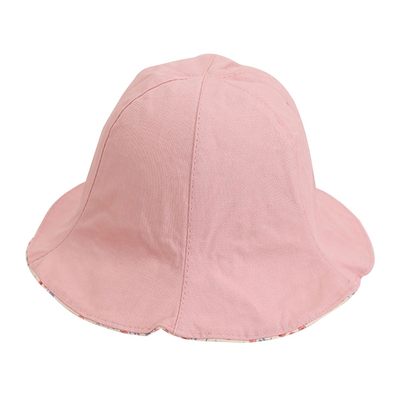 Nón Bucket Hai Mặt In Họa Tiết Hoa Thời Trang Đi Biển Mùa Hè Cho Bé Gái