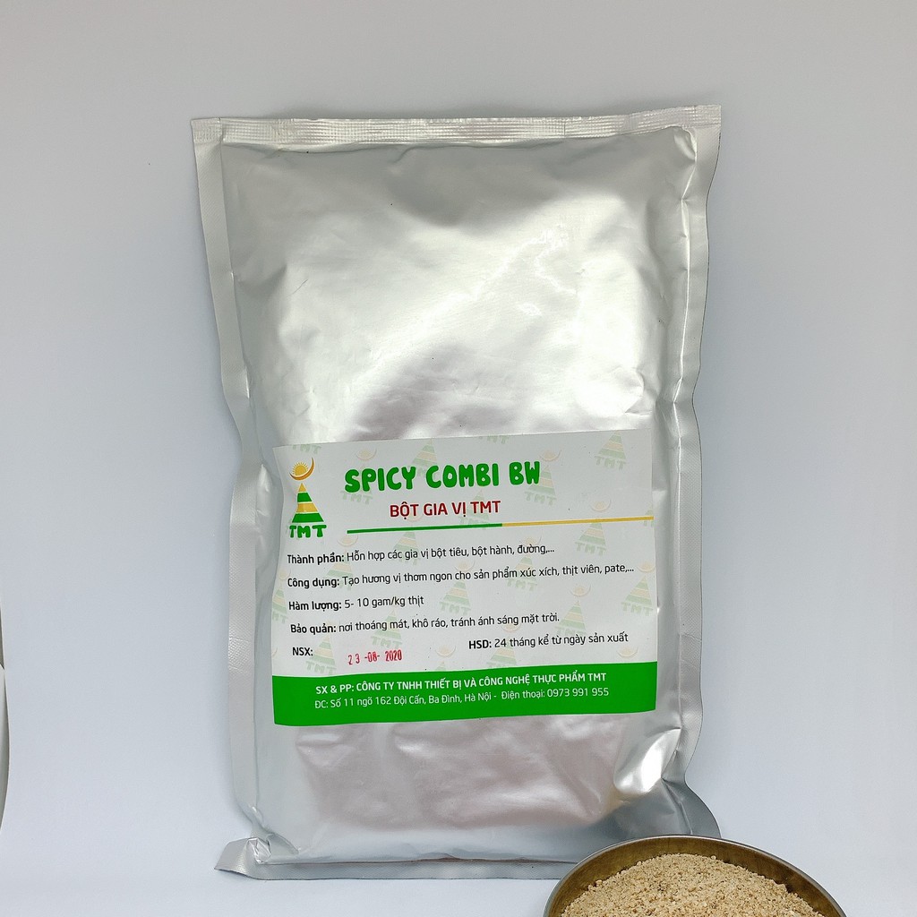 Gia vị xúc xích Đức Combi BW TMT 1kg, 200gr