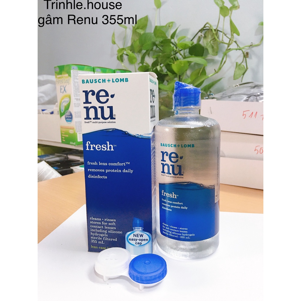 Nước ngâm lens, kính áp tròng chai 360ml các hãng Qeye, Aqua, Frenz Pro B5, Forest Leaf, Neo Vision, renu.