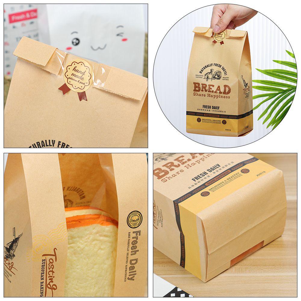 DORAW Set 5 / 10 Túi Giấy Đựng Bánh Kẹo Chống Dầu