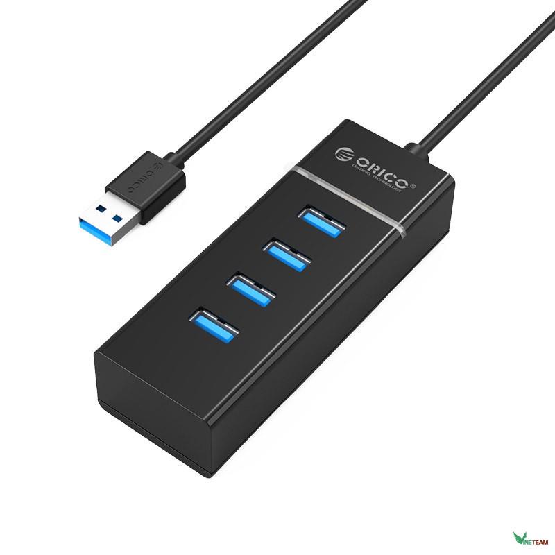 Bộ chia USB HUB 4 cổng USB 3.0 ORICO W6PH4-U3-BK- Nhà Phân Phối Chính Hãng -DC4229