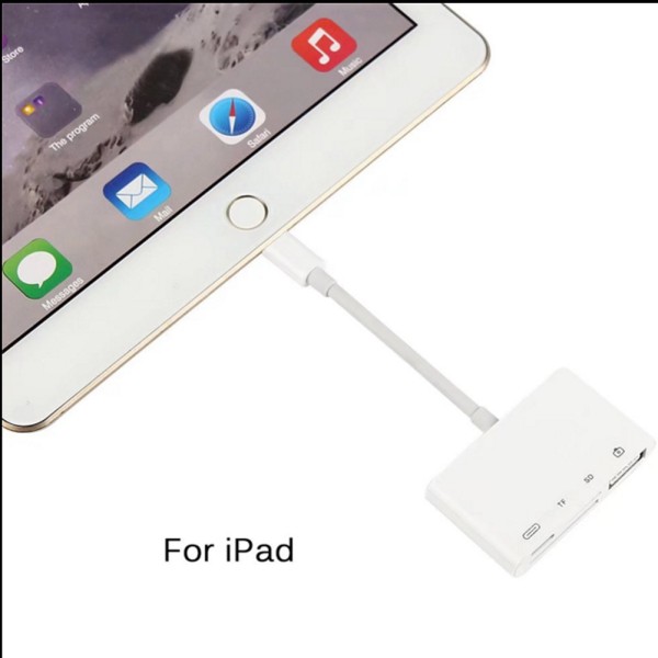 Đầu chuyển đa năng Lightning sang USB hỗ trợ đọc thẻ nhớ SD/TF