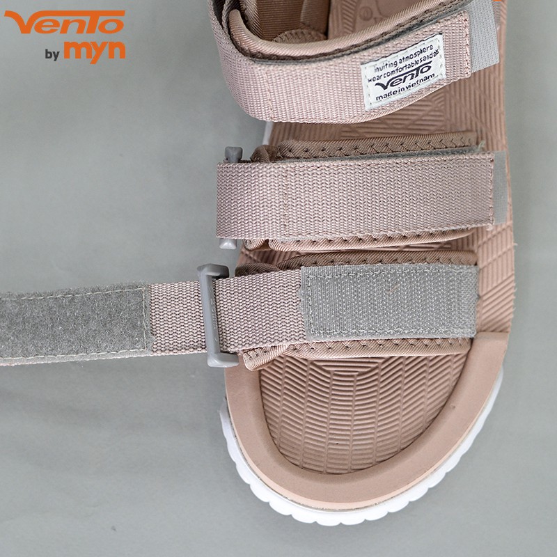 [Freeship] Sandal Vento Nữ H9801 Màu Hồng nhạt (Be) - 3 quai dán