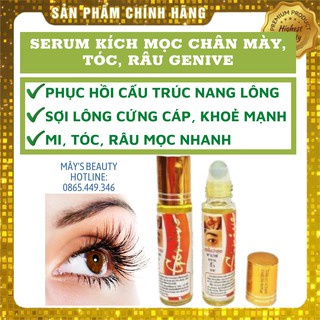 Serum kích mọc chân mày, mọc tóc, mọc râu genive 10ml