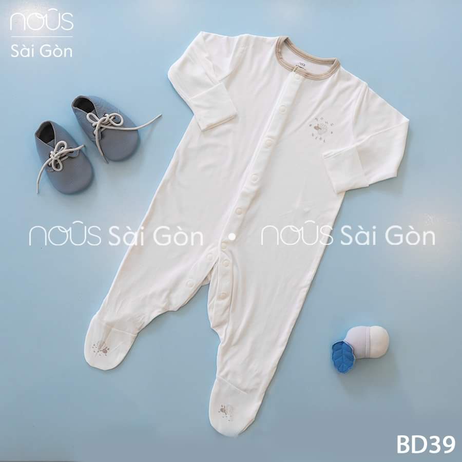 Bộ bodysuit cài thẳng cho bé sơ sinh Nous petit