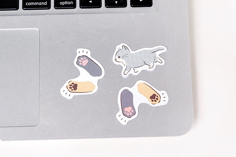 Set 45 Miếng Dán Trang Trí Hình Mèo Thiết Kế Dễ Thương