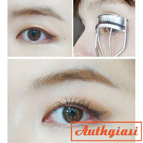 Kẹp bấm mi The Face Shop Eyelash Curler TFS siêu cong màu Bạc và Vàng kèm 2 lõi thay