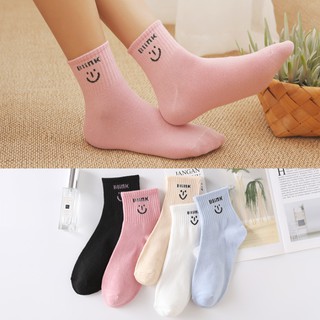 Set 5 Đôi Tất Vớ Nữ Cao Cổ Smile