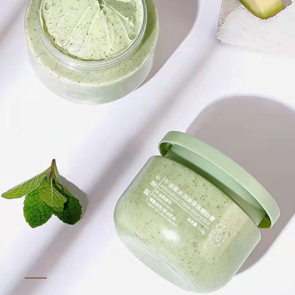 Tẩy da chết body BƠ BẠC HÀ AVOCADO ESSENCE nội địa Trung