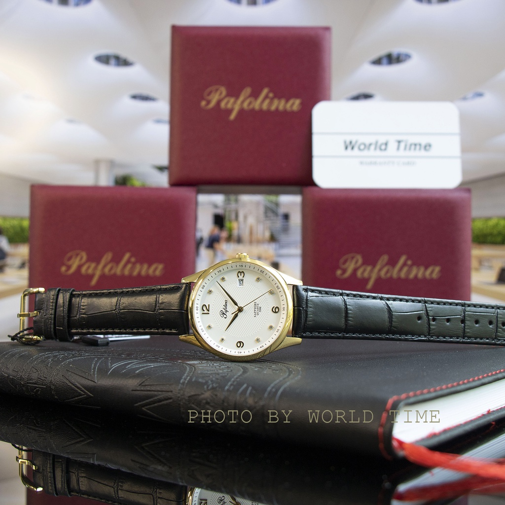 Đồng Hồ Nam Pafolina 5033M dây da Chính Hãng Full Box , Kính Sapphire Chống Xước - Chống Nước 5ATM - Bảo hành 3 năm