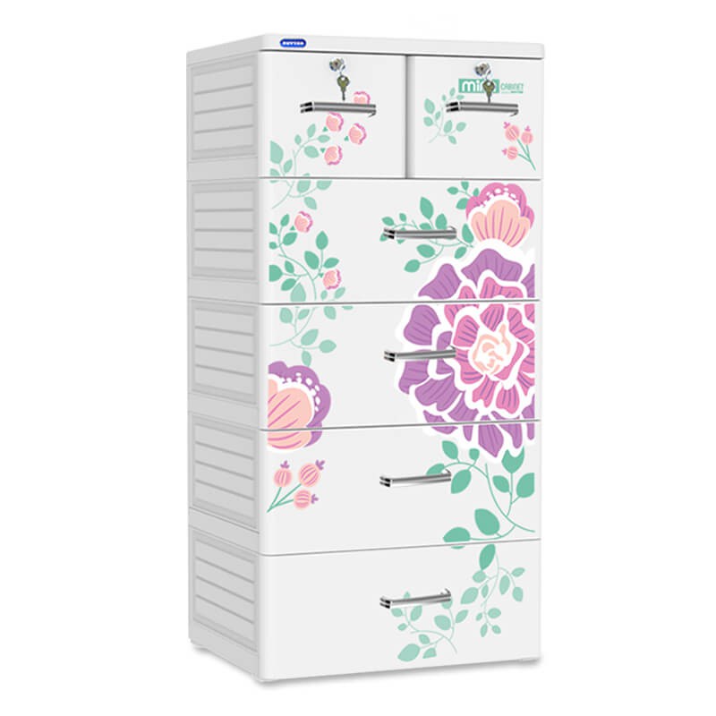 Tủ nhựa Duy Tân Mina 5 tầng nhiều mẫu 60*48*124cm