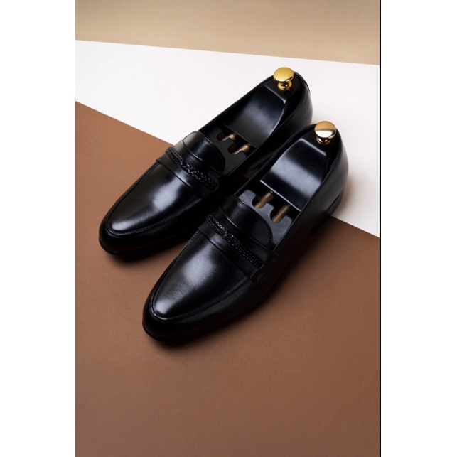 GIÀY DA NAM ADAM STORE ĐEN THỪNG WJM1L1D