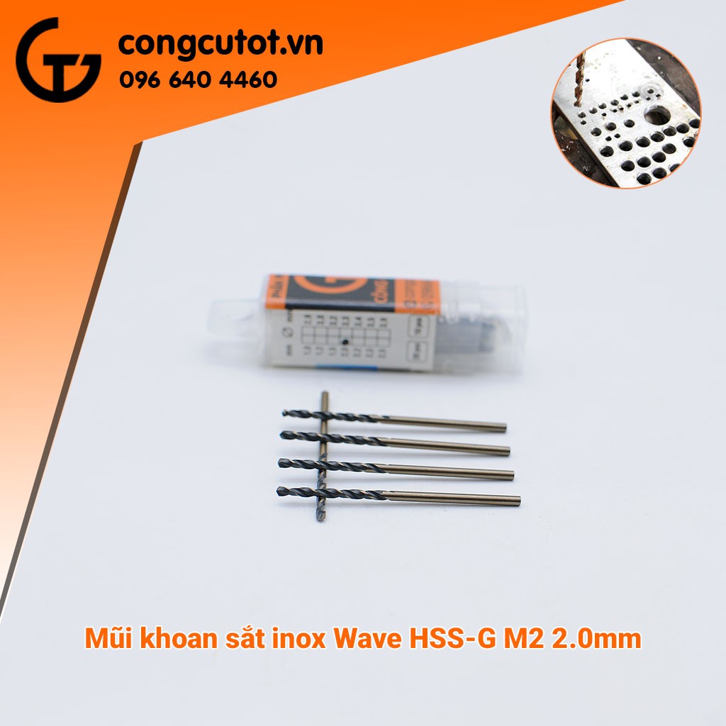 Mũi khoan sắt inox Waves HSS-G M2 ( ∅1.0-3.5mm)