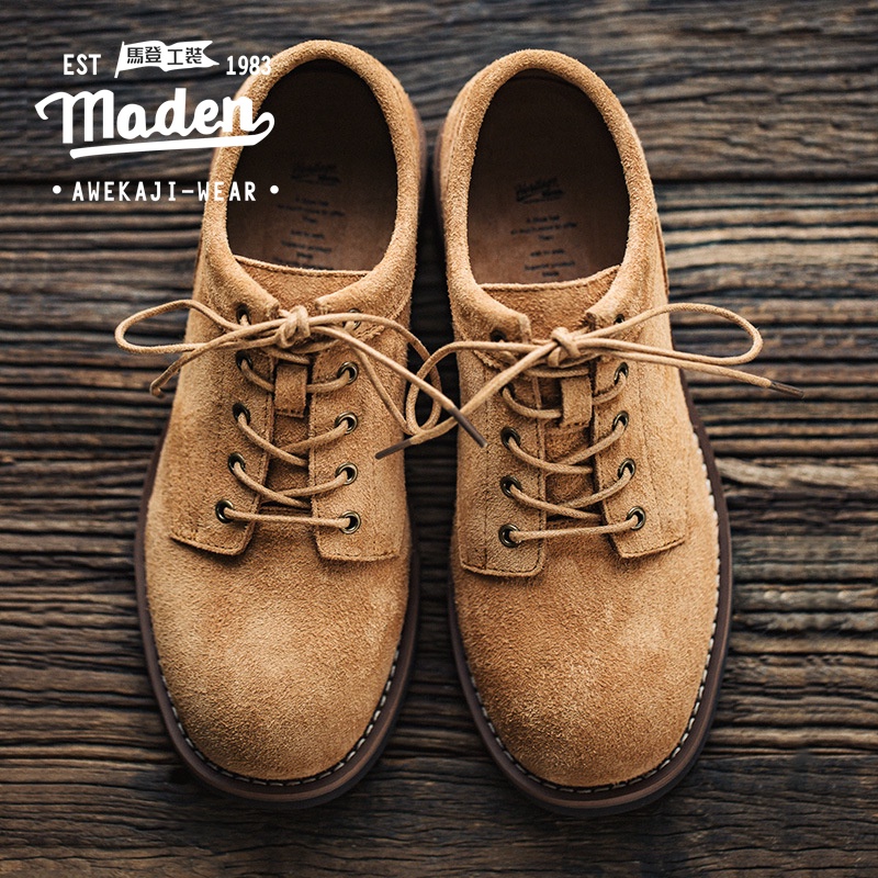 Giày công sở MADEN da lộn cổ thấp mẫu 2022 phong cách doanh nhân thời trang mùa hè mới dành cho nam