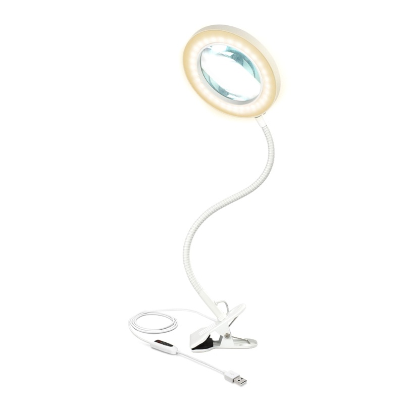 Đèn LED Kính Lúp 5X 3 Chế Độ Kèm Giá Đỡ Dùng Làm Đồ Thủ Công