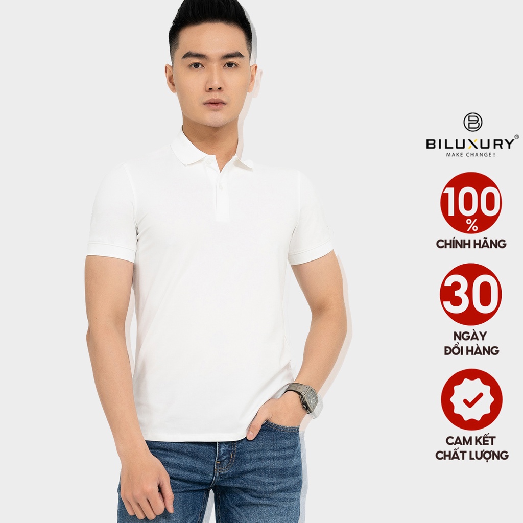 Áo thun polo nam cổ bẻ Biman by Biluxury vải siêu mềm mịn form chuẩn bodyfit vừa người 5APCB013TRK