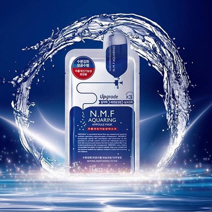 Combo 5 Mặt Nạ Cấp Ẩm Chuyên Sâu, Se Khít Lỗ Chân Lông Mediheal N.M.F Aquaring Ampoule Mask 25ml x5