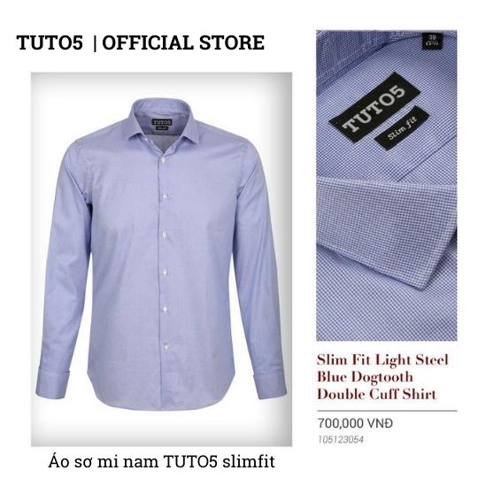Áo sơ mi trơn nam TUTO5 Menswear công sở dài tay cao cấp Slim fit Cufflinks Shirt cotton chống nhăn lịch lãm 105123052
