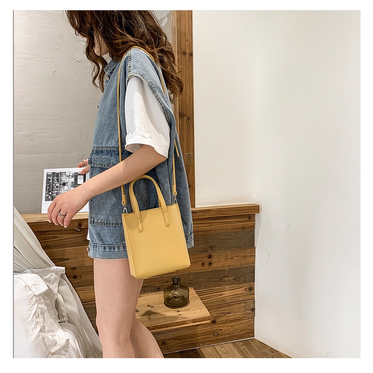 Túi Xách Đeo Chéo Một Bên Vai Dạng Dọc Màu Macaron Phong Cách Hàn Quốc Mới 2022 Cho Nữ