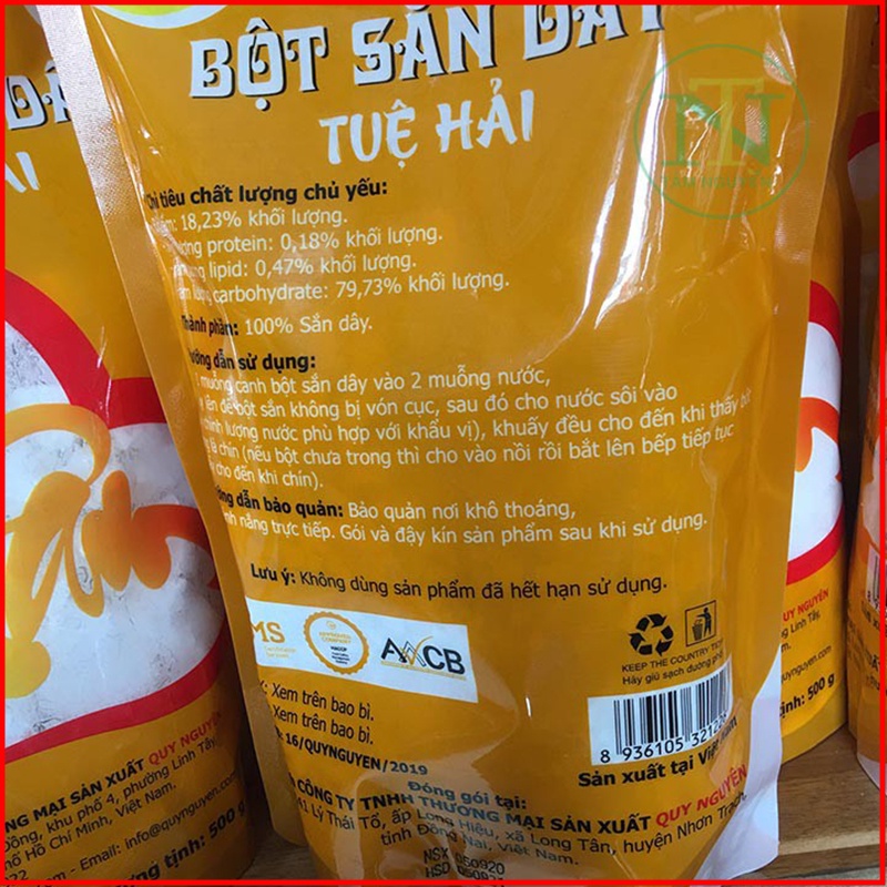 Bột sắn dây Quy Nguyên Thầy Tuệ Hải Chùa Long Hương Loại 1 Gói 500g - NMOL