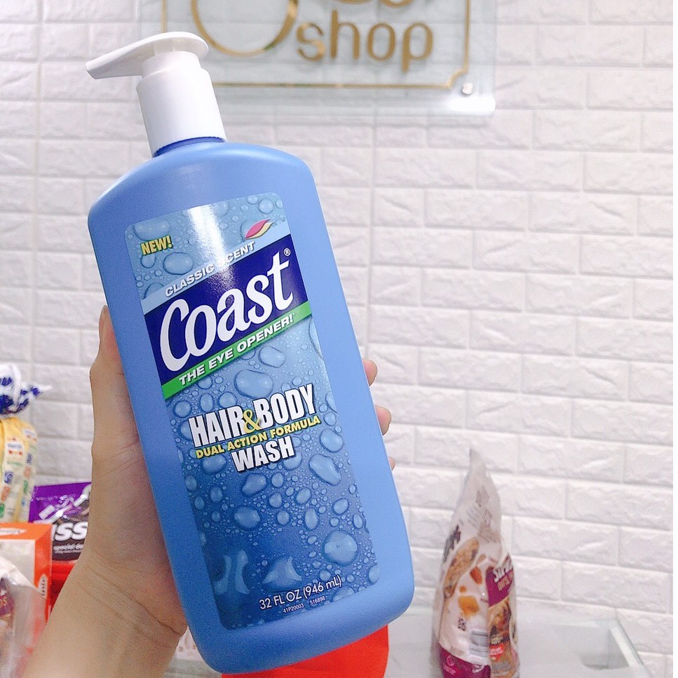 Tắm gội nam 2 trong 1 Coast Classic Scent Hair & Body Wash