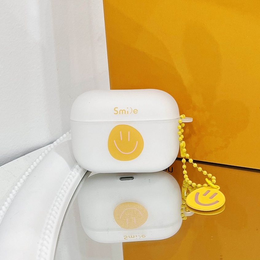 Vỏ Bảo Vệ Hộp Sạc Tai Nghe Airpods 3 Pro 2/ 3 Họa Tiết Hoạt Hình Mặt Cười Dễ Thương Chất Lượng Cao Ốp