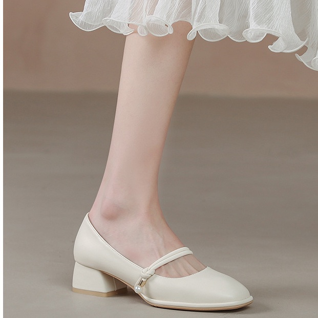 Giày Cao Gót Mũi Vuông Đế Mềm Thời Trang Công Sở Cho Nữ