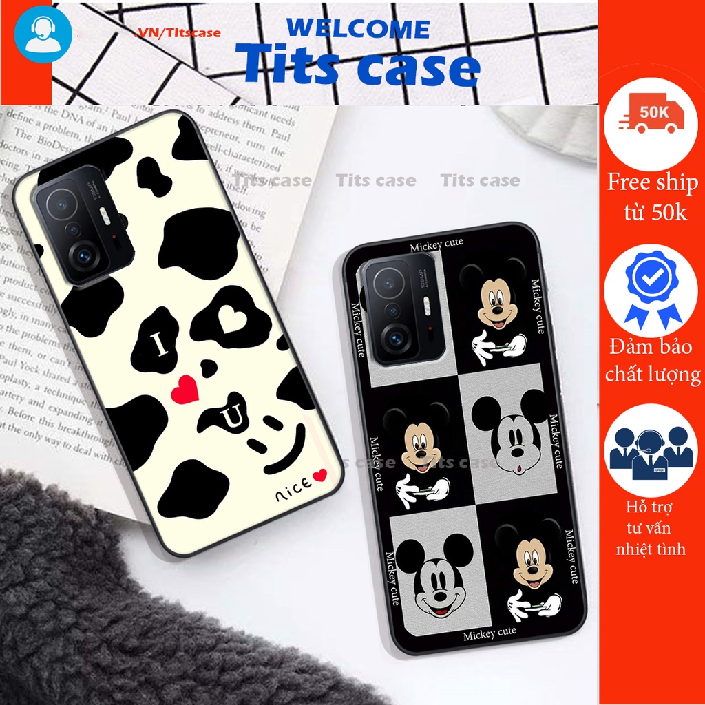 Ốp lưng Xiaomi MI 11T / MI 11T PRO in hình bò sữa, gấu be@r, cute cực  ĐỈNH -  cực CHẤT-  cực COOL