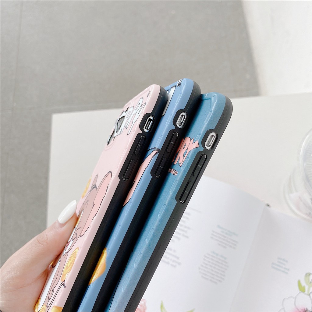 Soft Plastic Phone Cases Cute Couple cartoon Tom and Jerry Case suitable for iPhone12 mini 11 PRO MAX 7/8plus SE2020 X/XS XR XSMAX