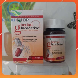 VIÊN UỐNG HERBAL GLUCOACTIVE - Thực Phẩm Hỗ Trợ Hạ Đường Huyết Ổn Định Sức Khỏe Toàn Diện - CHÍNH HÃNG HỘP 30 VIÊN