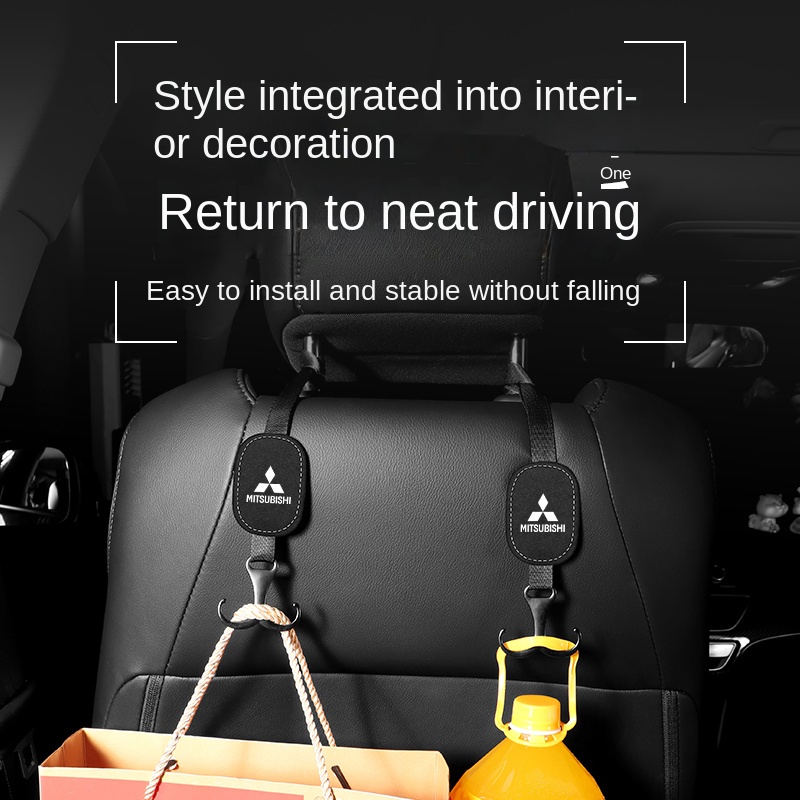Phù Hợp Móc Treo Đồ Bằng Kim Loại Gắn Sau Ghế Xe Hơi Mitsubishi
