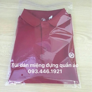 Túi dán mép OPP, túi dán mơ đựng quần áo size 25x35