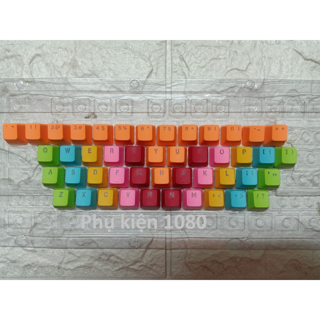 Nút keycap phím Xuyên Led Bộ Mix sẵn nhựa Pbt Cá Nhân Hóa Kiểu OEM chỉ dành cho Phím Cơ