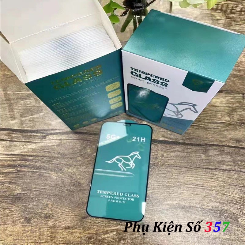 Cường lực IPHONE 6--&gt;12Promax Con Ngựa 21H độ cứng kính cao hơn cường lực thông thường (Tặng bộ lau)