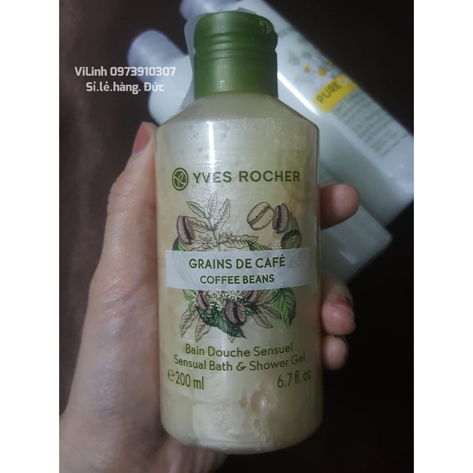 Sữa tắm hương cà phê Yves Rocher Coffee Beans 200ml- Bill Đức