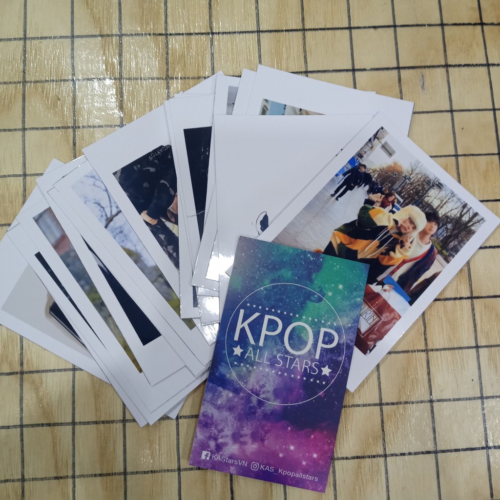 9 Ảnh pola 6.5x9.5cm in theo yêu cầu cắt sẵn, cán màng bóng