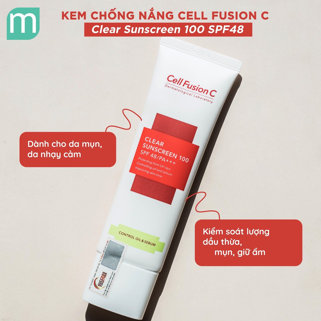 Kem Chống Nắng Cell Fusion C Clear Sunscreen 100