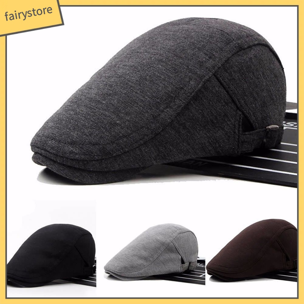 Mũ beret màu trơn thời trang dành cho nam