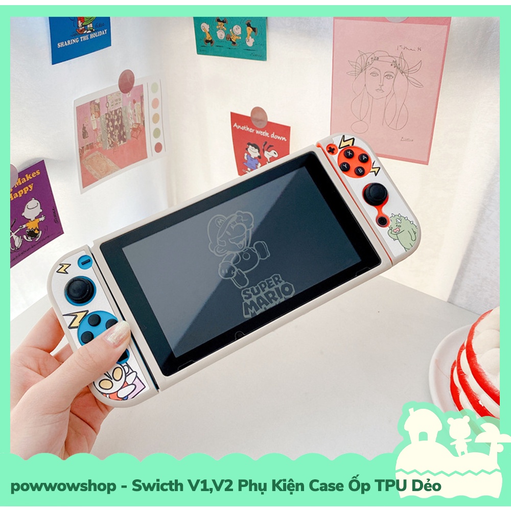 [Sẵn VN - Hỏa Tốc] Switch V1,V2 Phụ Kiện Case Ốp TPU Dẻo Cho Máy Game Cầm Tay Nintendo Switch V1,V2 Ultraman