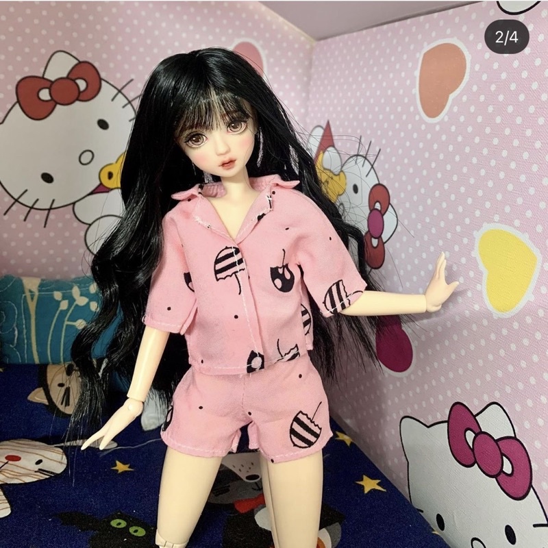 Đồ ngủ ngắn tay cho búp bê blythe,xinyi,barbe