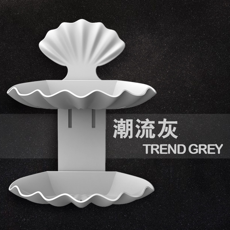 Giá Đỡ Xà Phòng Gắn Tường Thiết Kế Hai Ngăn Tiện Dụng Cho Phòng Tắm