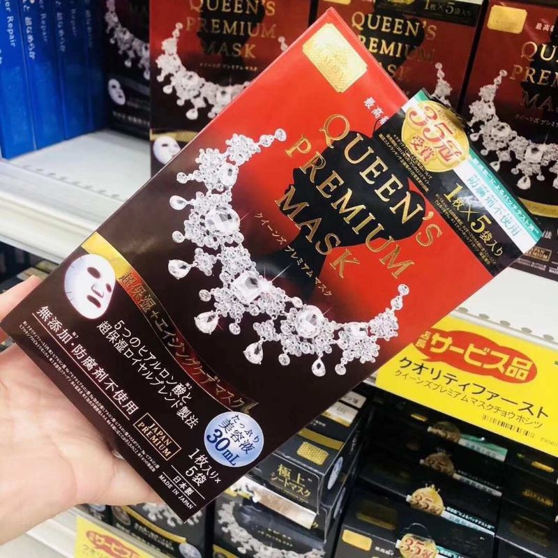 Mặt nạ Mask Quality Queen's Premium Đỏ hộp 5mask
