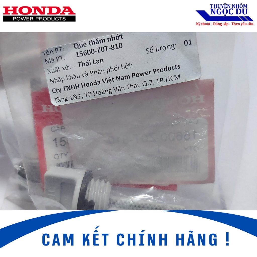 Que Thăm Nhớt, Nắp Nhờn HONDA GX160 200 270 390, 15600-Z0T-810, Chạy Thuyền, Chạy Xuồng