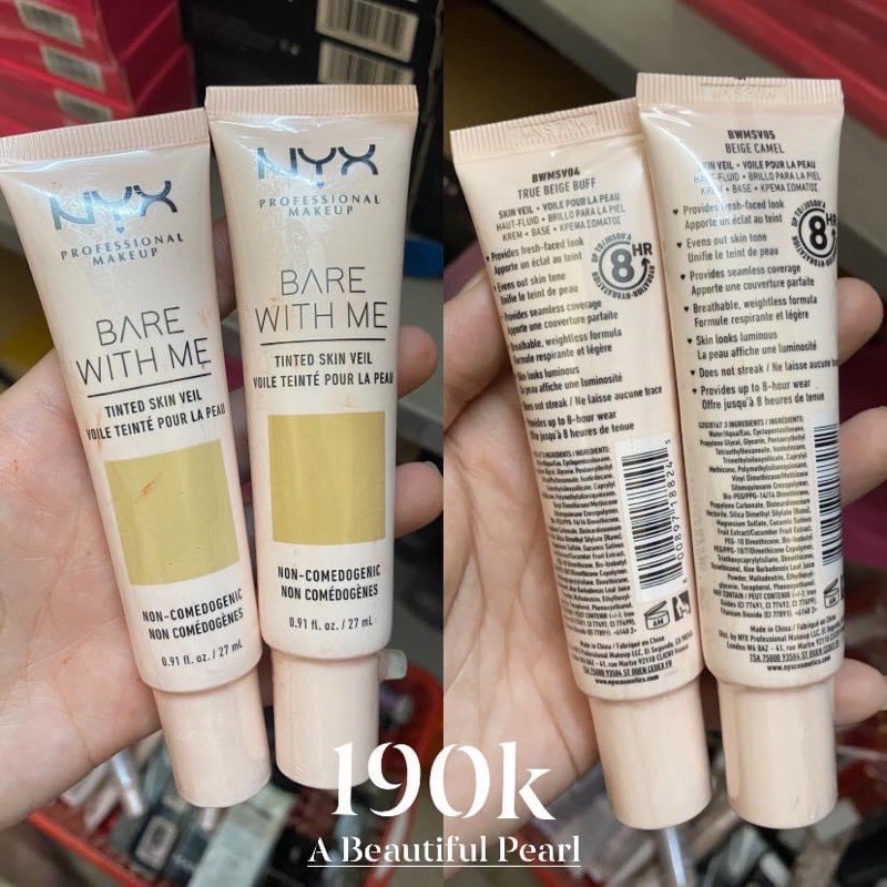 Kem nền đa năng NYX Bare With Me Tinted Skin Veil.